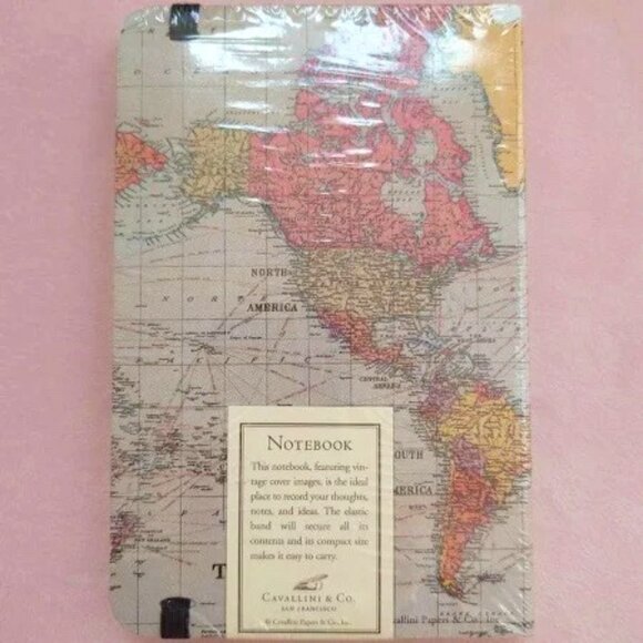 Cavallini & Co. Travels Notebook & Rose Gold Pen NWT - Picture 3 of 5